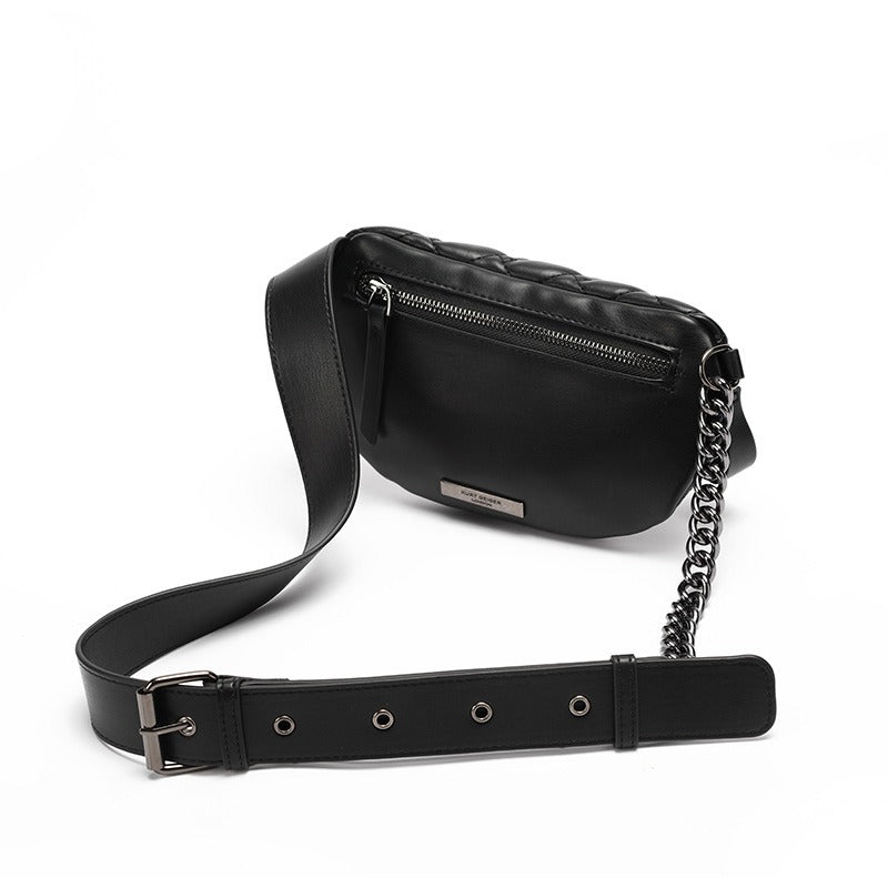 Women's Crossbody Bag Large Capacity Original Leather Shoulder Bag Lingge Chain Fashion Women's Crossbody Chest Bag - Acquisti Online