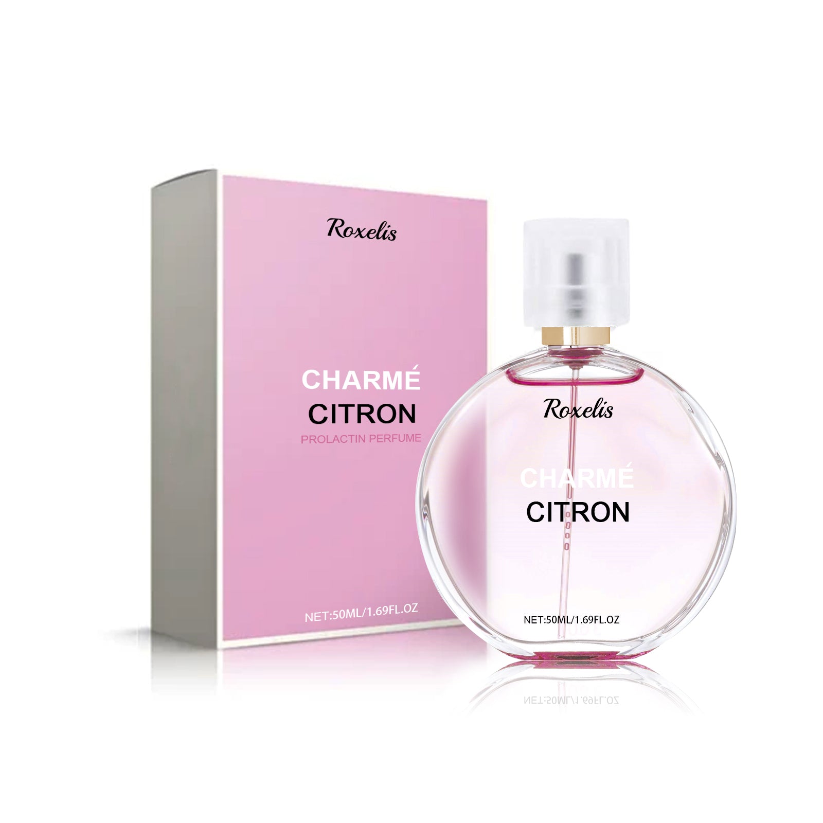 Roxelis Charme Citron Prolactin 50ml Women Perfume Fresh Light Fragrance Long Lasting Fragrance Women's Perfume - Acquisti Online