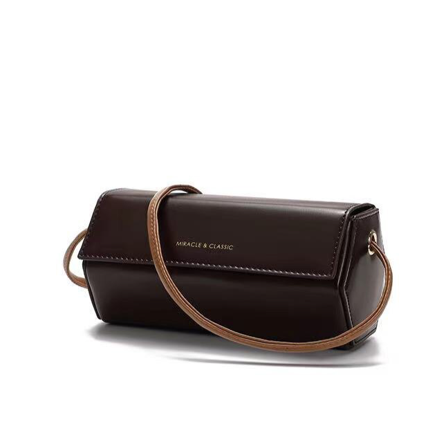Women's Shoulder Messenger Bag Chic Design Ins Cylinder Bag Fashion Shoulder Strap Adjustable Shoulder Messenger Bag - Acquisti Online