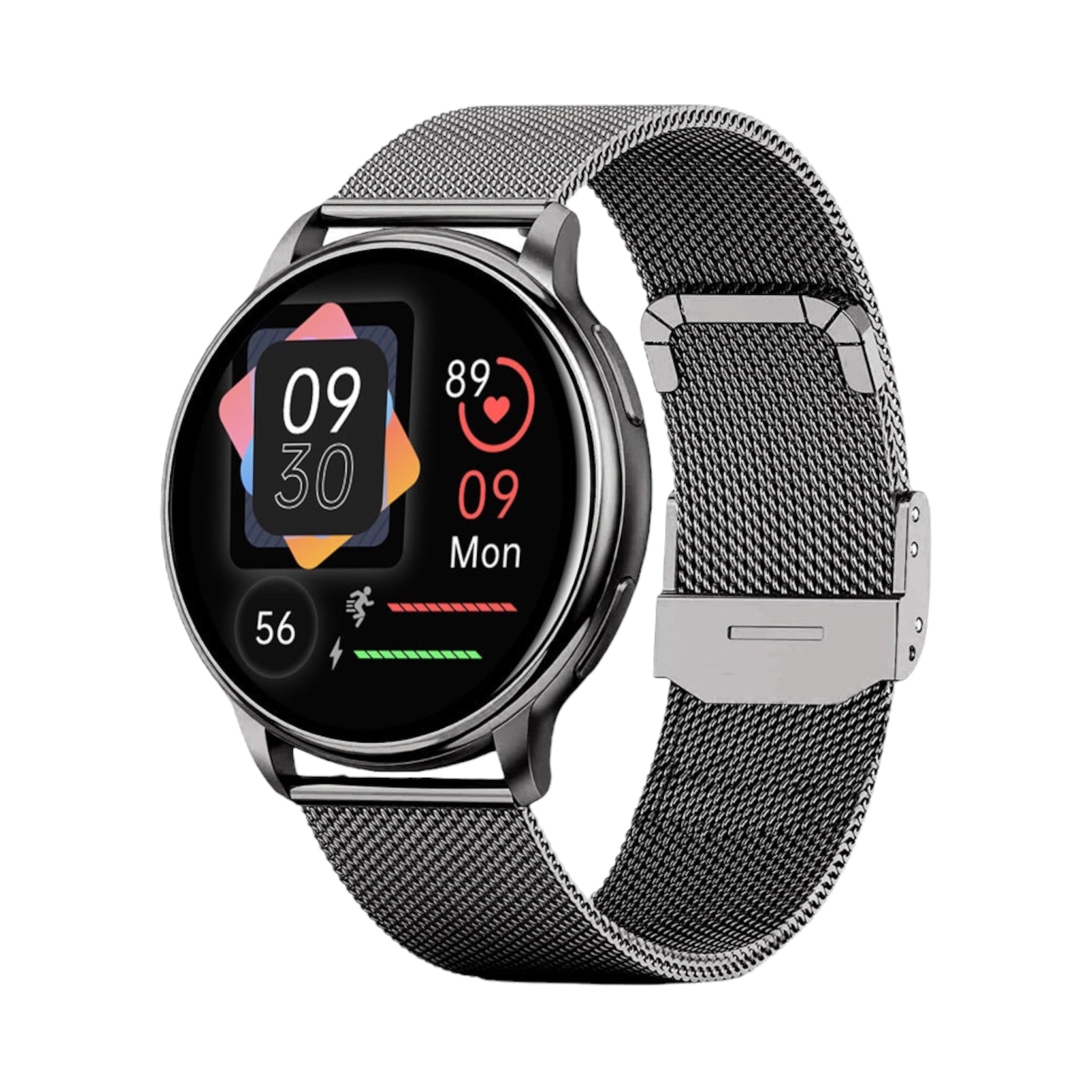 Smartwatch Bluetooth Chiamata BT Cardiofrequenzimetro Pressione Sanguigna Promemoria Intelligente Display di Alta Qualità Impermeabile Modalità Multifunzione Smartwatch