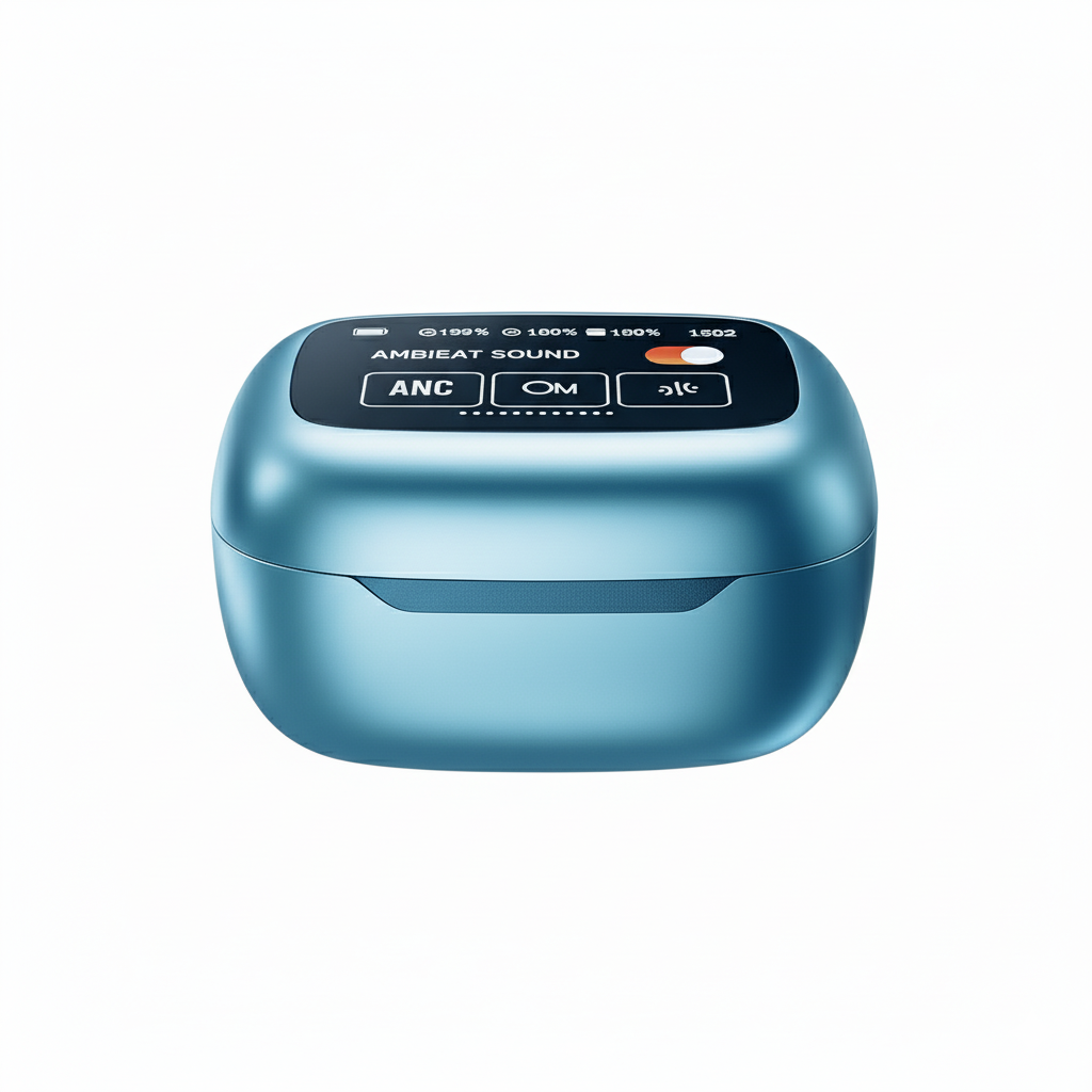 Live Beam 3 Wireless Headphones Earbuds with Multiple functions Mode ENC Touch Screen Display Wireless Bluerooth Earbuds