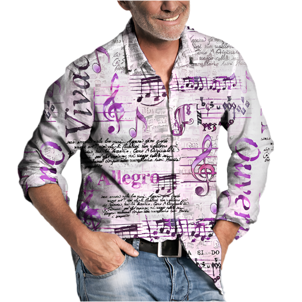Fashion Printed Shirt Summer Menswear