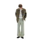 Fashion Vintage Brushed Plaid Long Sleeve Men's Shirt