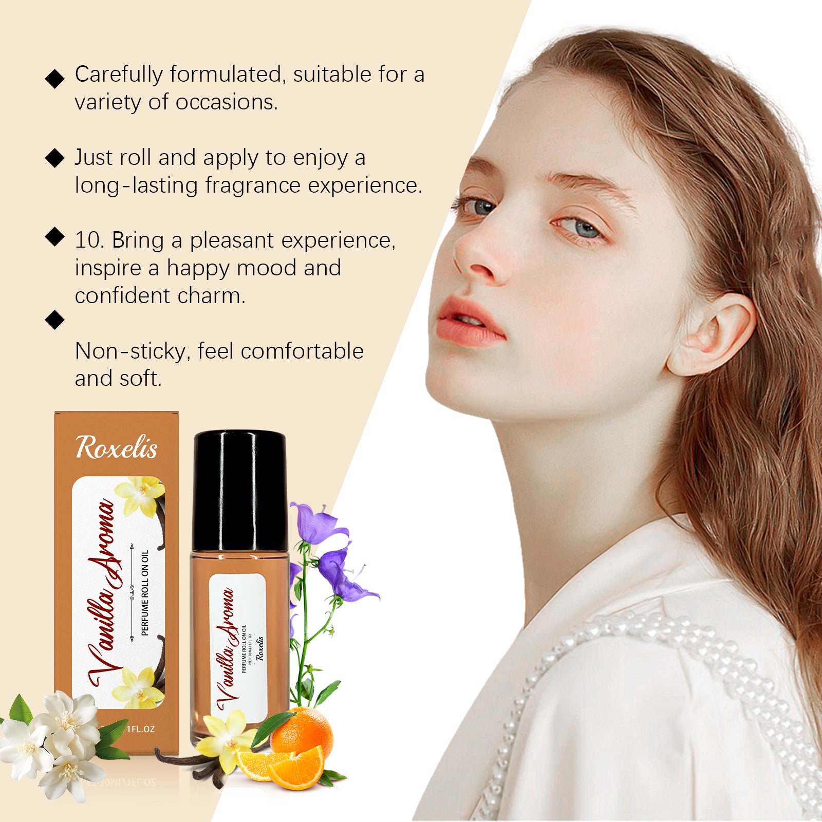 Vanilla Orange Ball Perfume Long Lasting Fragrance Light And Elegant Aromas