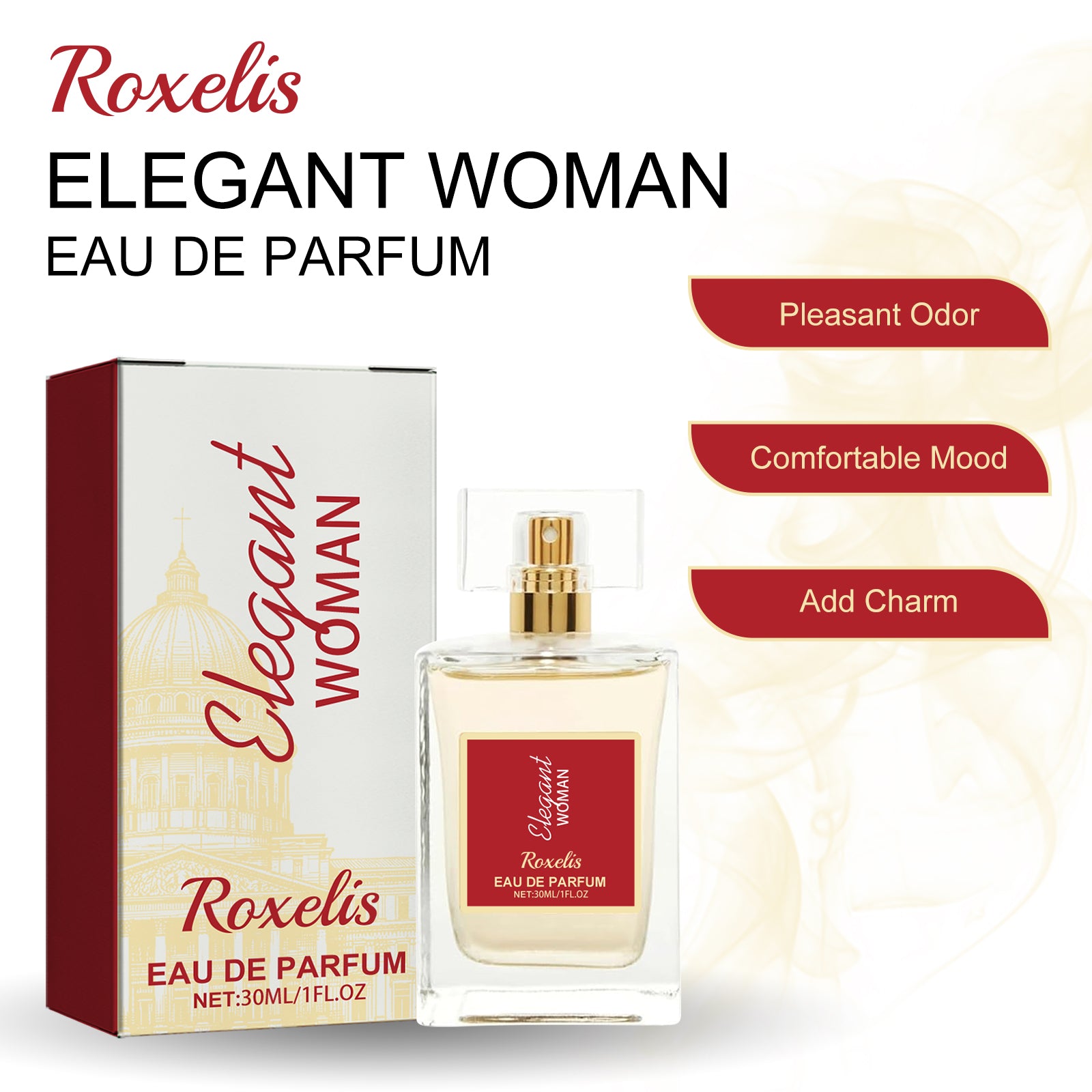 Elegant Woman Eau De Parfum, natuurlijke frisse nichelichte elegante bloemenfruitgeur