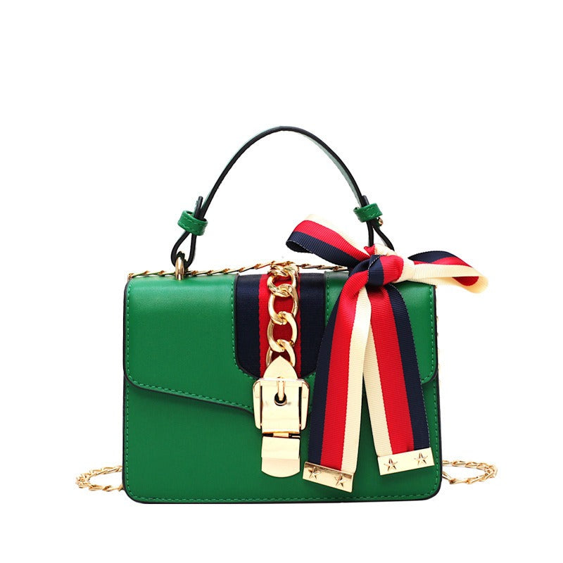 Italian Women's handbag Shoulder Messenger Bags Elegant Female Small Square Bag Leather Bags Women Handbags - Acquisti Online
