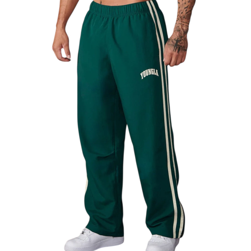 Men's Fashionable Casual Trousers Pants Solid Color Polyester Fiver Micro Elasticity Sports Pants Men's Casual Trousers - Acquisti Online