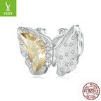 DIY vlinderarmband kralen bos romantische gouden vlinder s925 puur zilveren kralen