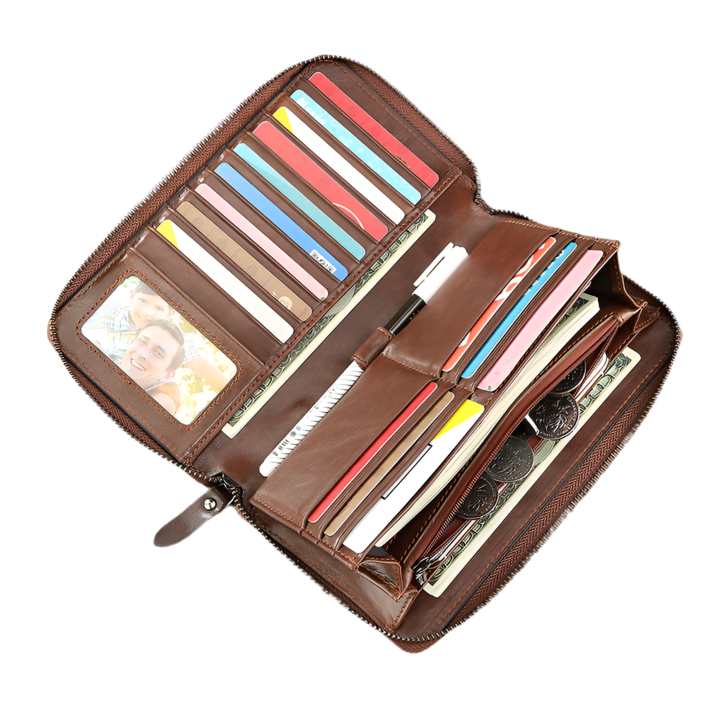 Top Layer Cowhide Men's Wallet Large Capacity Multifunctional - Acquisti Online