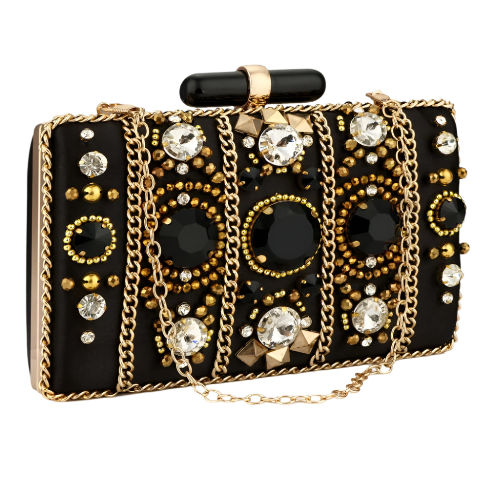 Female Clutch Chic Chain Classic Boxy Shape Designer Clutch handbag