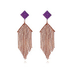 Personalized temperament diamond earrings for women