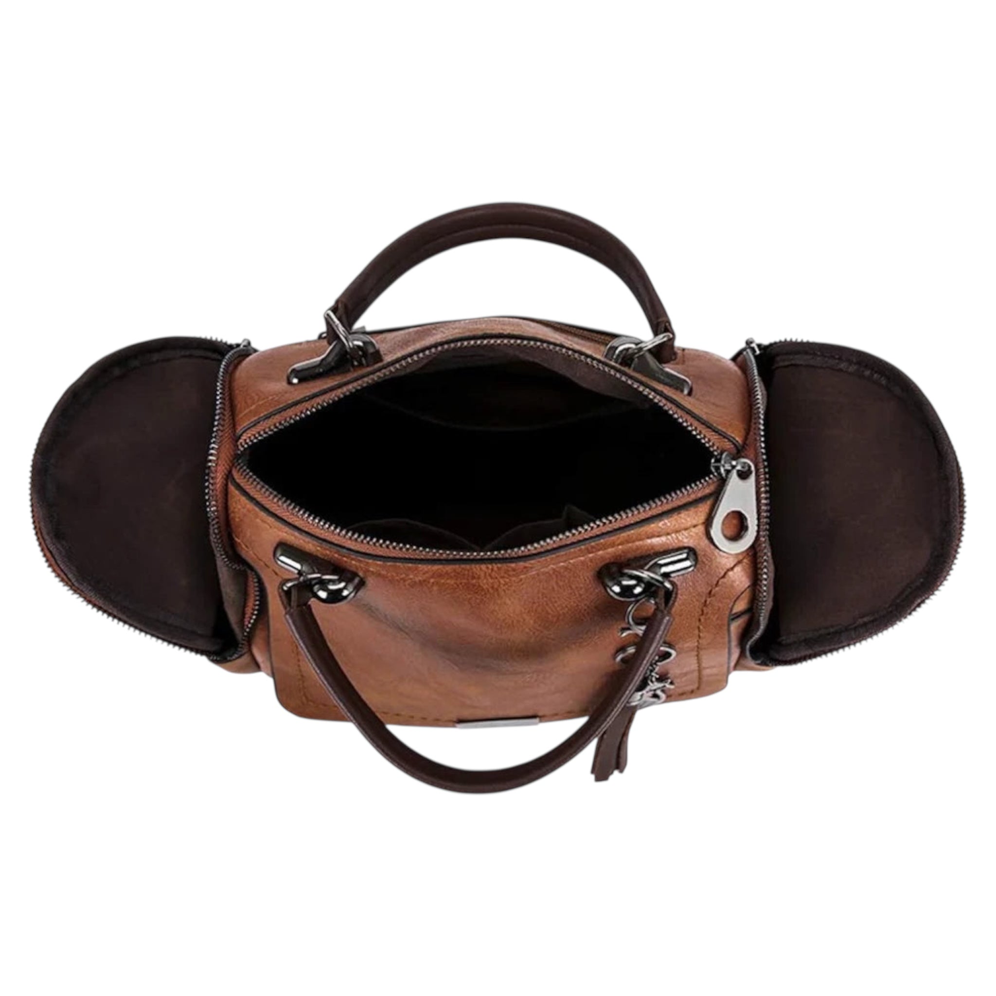 Women's fashionable Shoulder Bag Orginal Leather Multi Pocket Crossbody Handbags Large Capacity Women Handbag - Acquisti Online