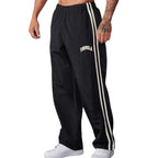 Men's Fashionable Casual Trousers Pants Solid Color Polyester Fiver Micro Elasticity Sports Pants Men's Casual Trousers - Acquisti Online