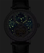 RAKSA DUKE New Tourbillon Leather Watch Automatic Watch for Men Luxury Diamond Moon Phase Mechanical Watches Men Waterproof Montre Homme New - Acquisti Online