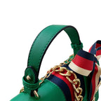 Italian Women's handbag Shoulder Messenger Bags Elegant Female Small Square Bag Leather Bags Women Handbags