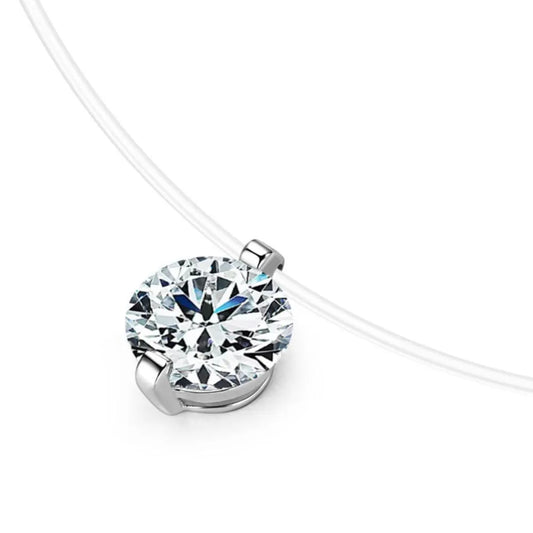 1 Carat Moissanite 925 Sterling Silver Women's Necklace