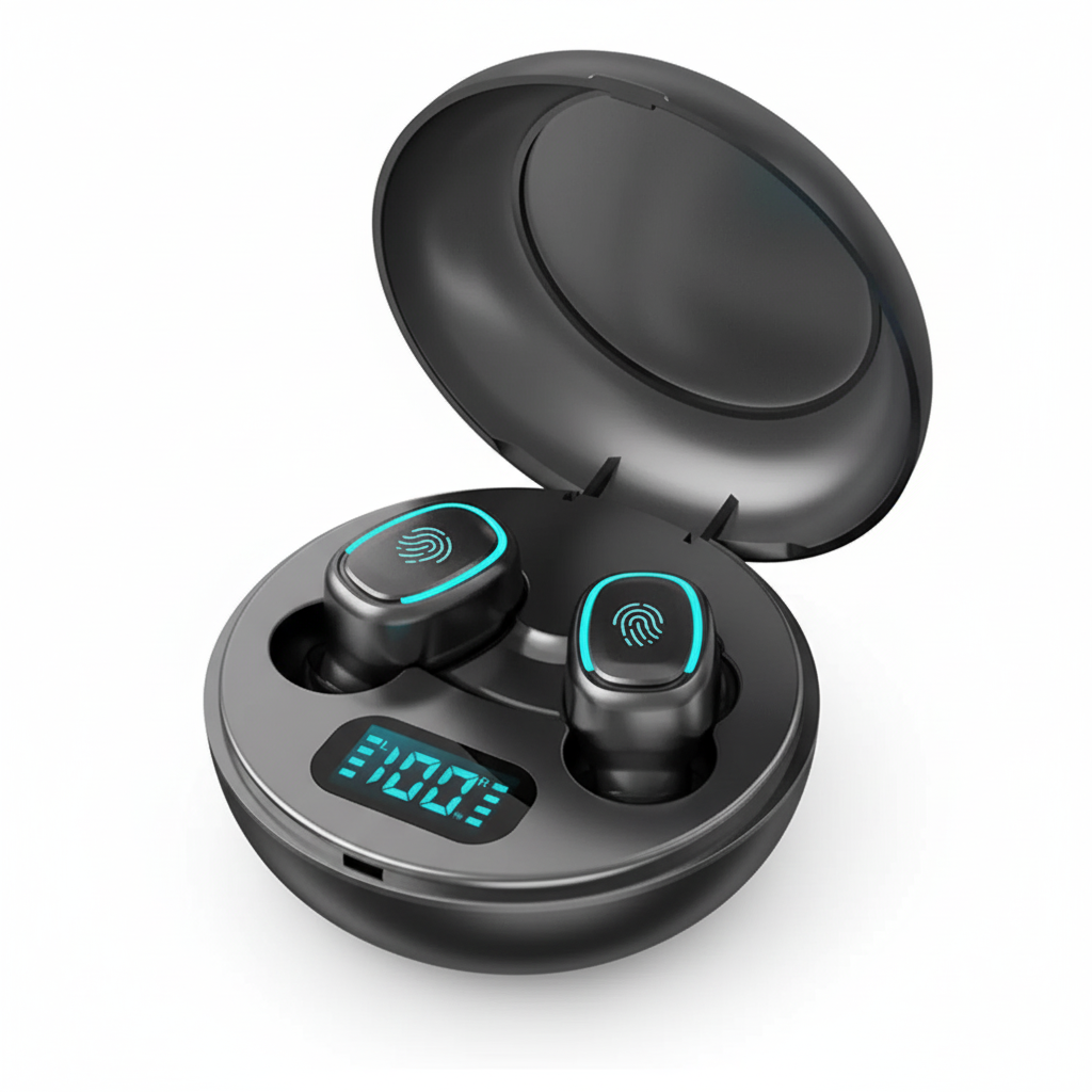 Auricolari A10 TWS Bt 5.0 Cuffie True Wireless Controllo Touch Cuffie Stereo 9D con Microfono Auricolari Sportivi Impermeabili