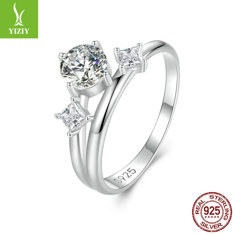 Simple and Elegant s925 Pure Silver Luxury Women's Ring