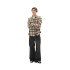 Fashion Vintage Brushed Plaid Long Sleeve Men's Shirt