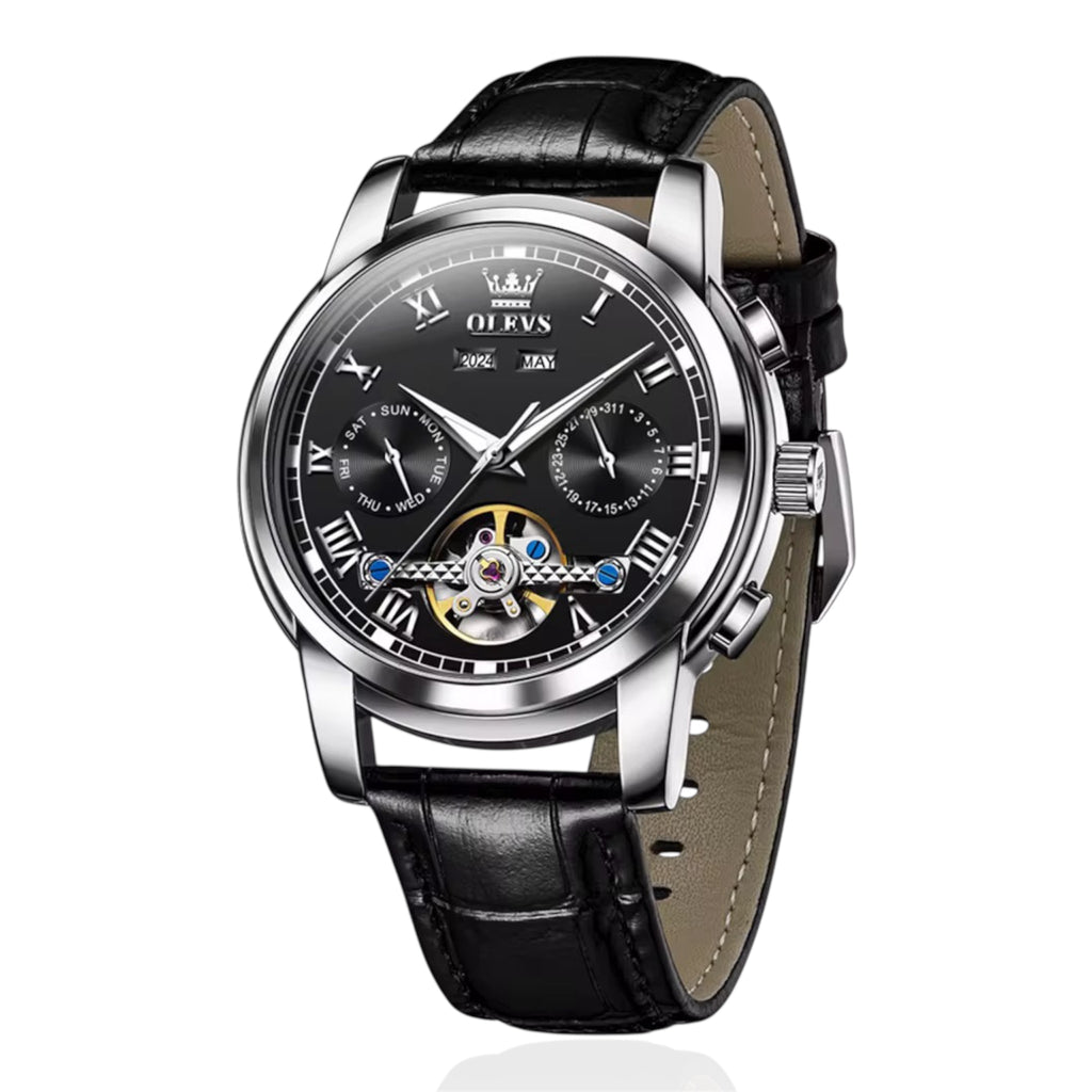 OLEVS 6607 Man watch Waterproof Luminous Multifunctional Automatic Mechanical Watch - Acquisti Online