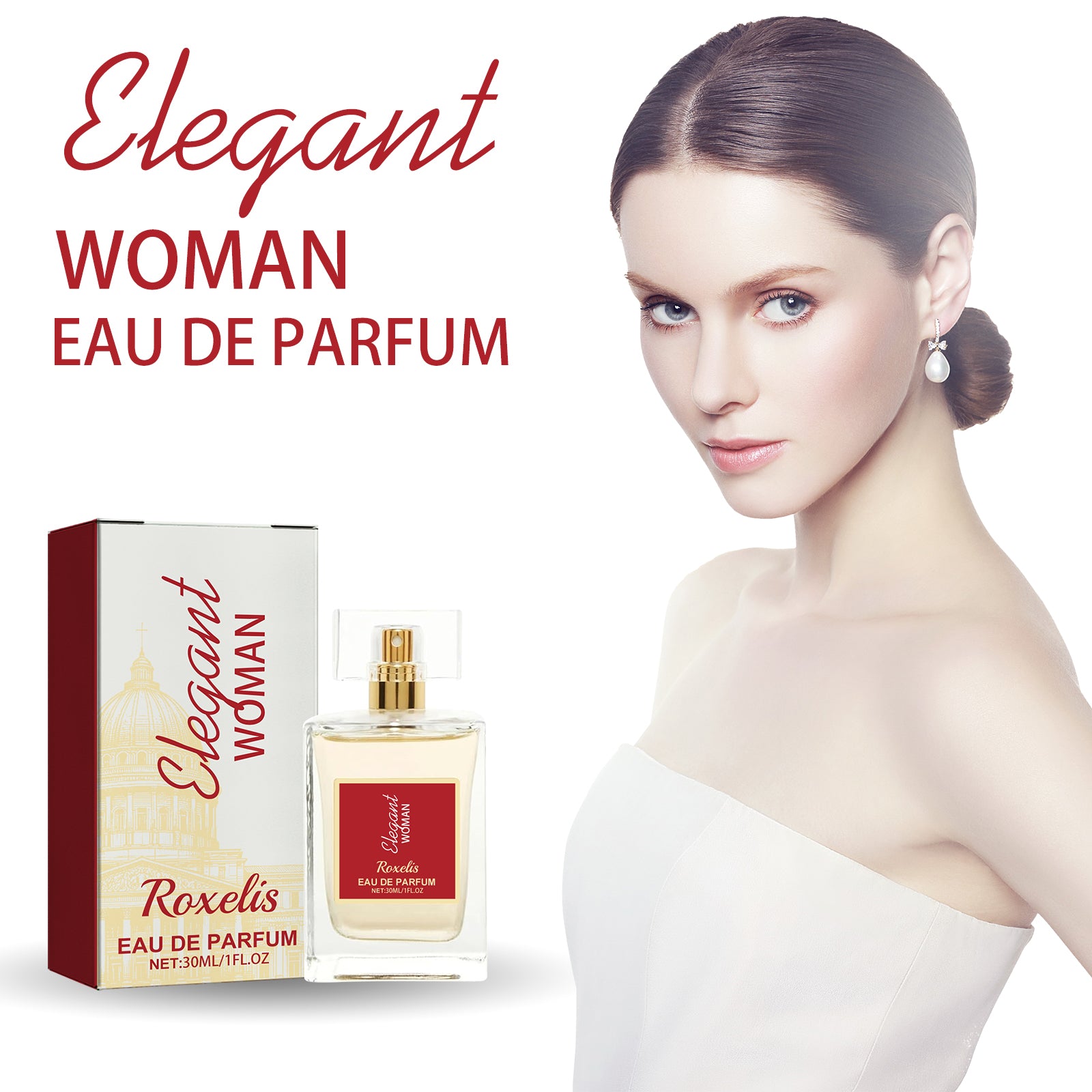 Elegant Woman Eau De Parfum, natuurlijke frisse nichelichte elegante bloemenfruitgeur
