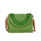 Fashion Woven shoulder bag Crossboday portable bag Straw Handbag Handmade Handbags Purse Straw Weaven Bags