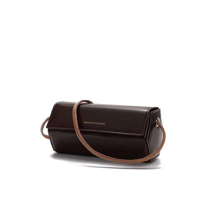 Women's Shoulder Messenger Bag Chic Design Ins Cylinder Bag Fashion Shoulder Strap Adjustable Shoulder Messenger Bag - Acquisti Online