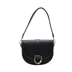 Small Shoulder handbag Microfiber Synthetic Leather Saddle Bags