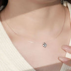 1 Carat Moissanite 925 Sterling Silver Women's Necklace