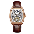 Luxury Man Business Casual Automatic Mechanical Hollow Square Watch - Acquisti Online