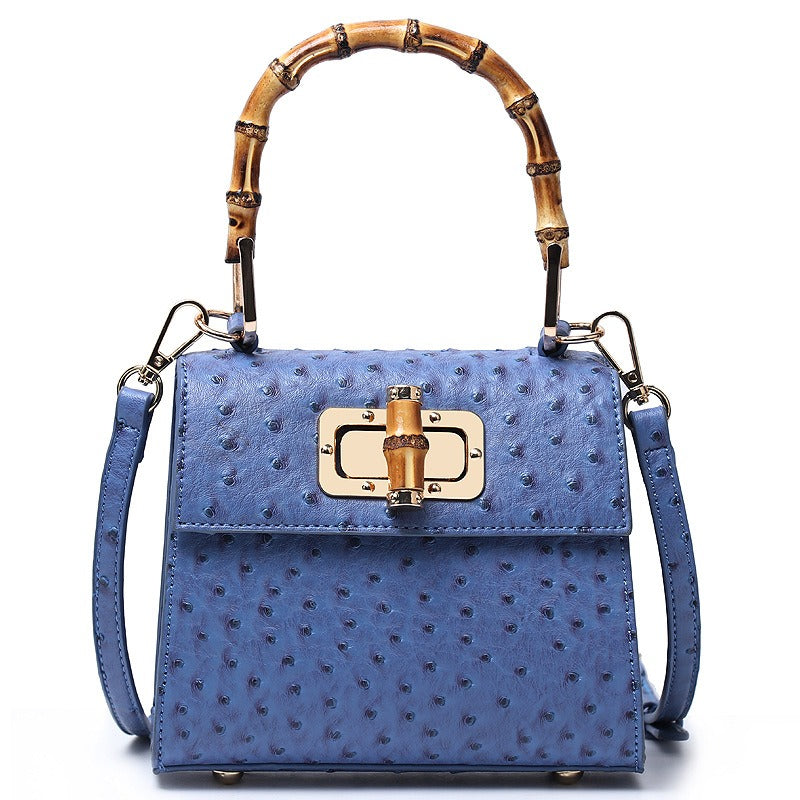 Buckle bag ostrich pattern single shoulder diagonal cross women's bag - Acquisti Online