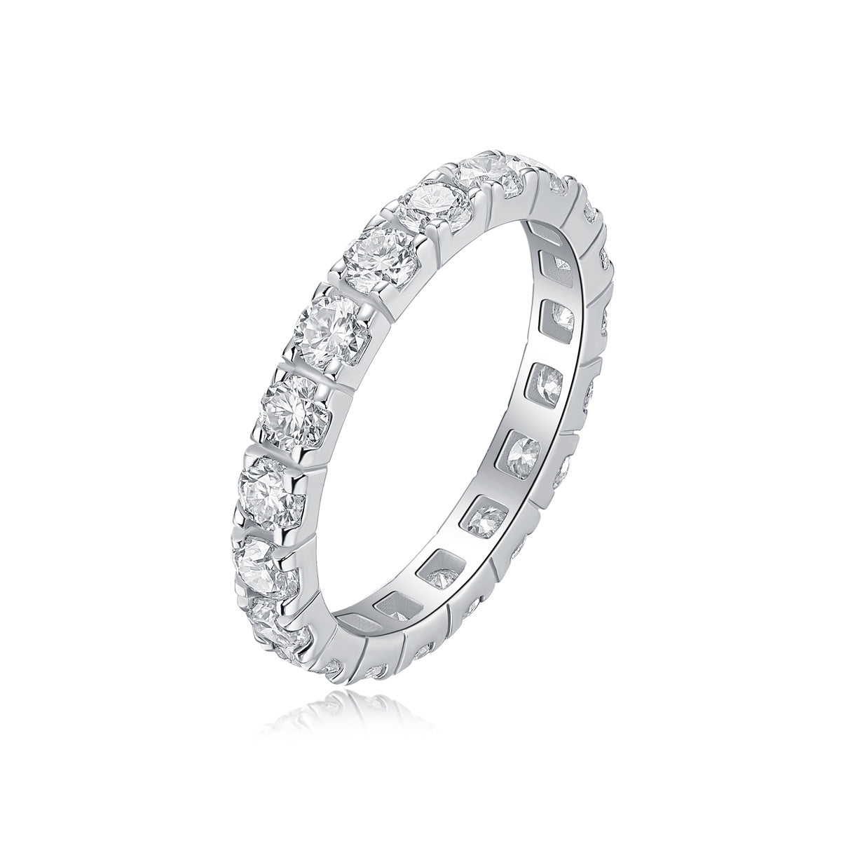 Women's Luxury Ring Moissanite Diamond Ring 925 Sterling Silver Ring Platinum Plated 18k White Gold Plated Engagement Ring