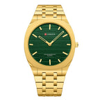 CURREN Fashion Mens Watches Ultra Thin Quartz Watch Men Casual Slim Mesh Steel Waterproof Watch Relogio Masculino