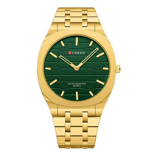 CURREN Fashion Mens Watches Ultra Thin Quartz Watch Men Casual Slim Mesh Steel Waterproof Watch Relogio Masculino