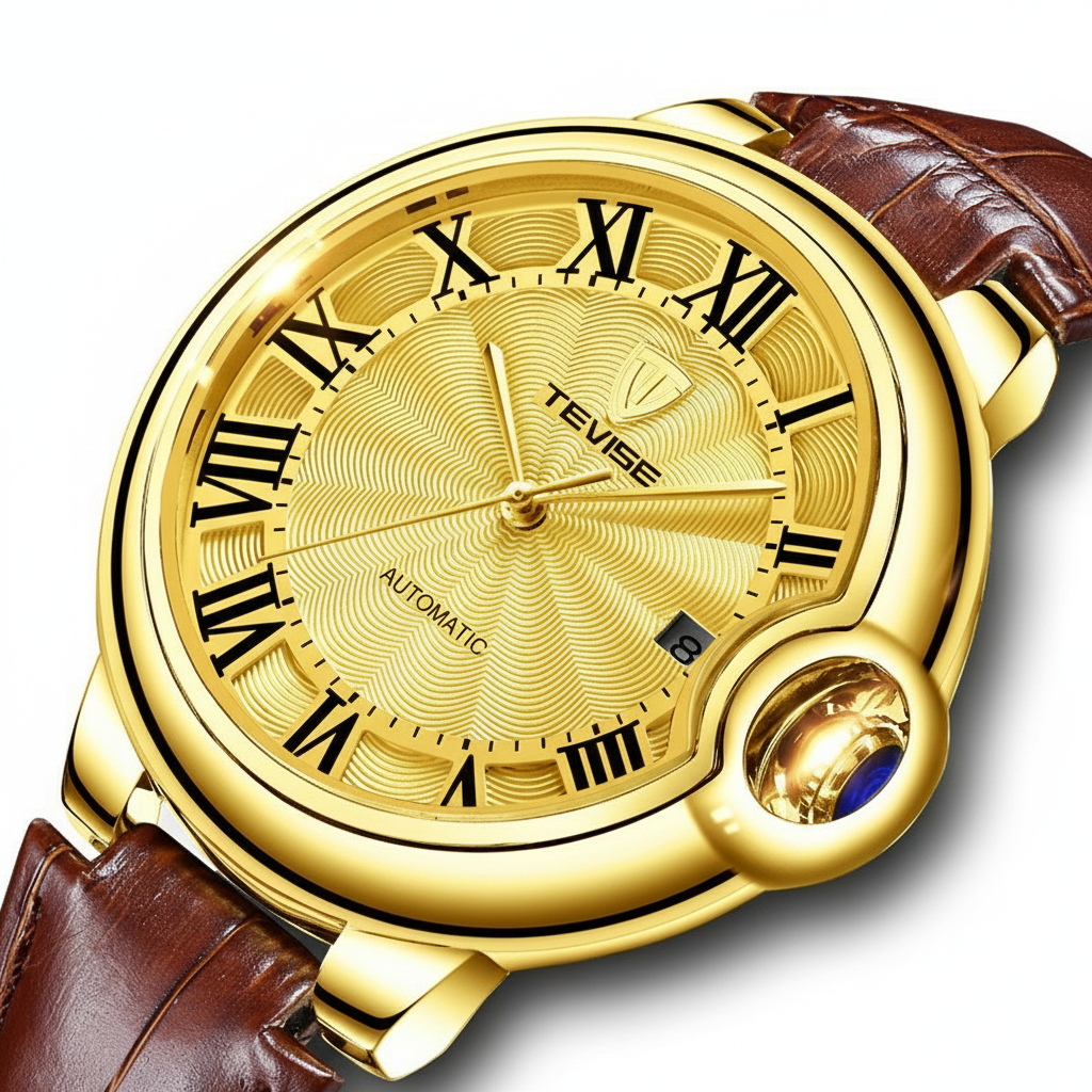 Tevise Brand New Luxury Business Casual Men Mechanical Watch Waterproof Stainless Steel Automatic Mechanical Watch