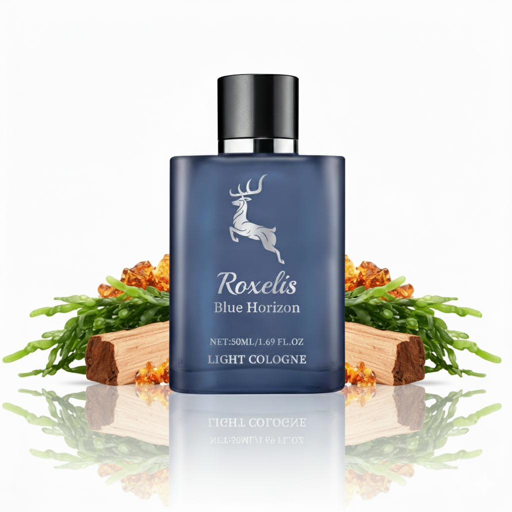 Roxelis Men's Blue Horizon Light Cologne Perfumes 50ml Eau De Fragrance Natural Fresh Long Lasting Men's Perfumes - Acquisti Online