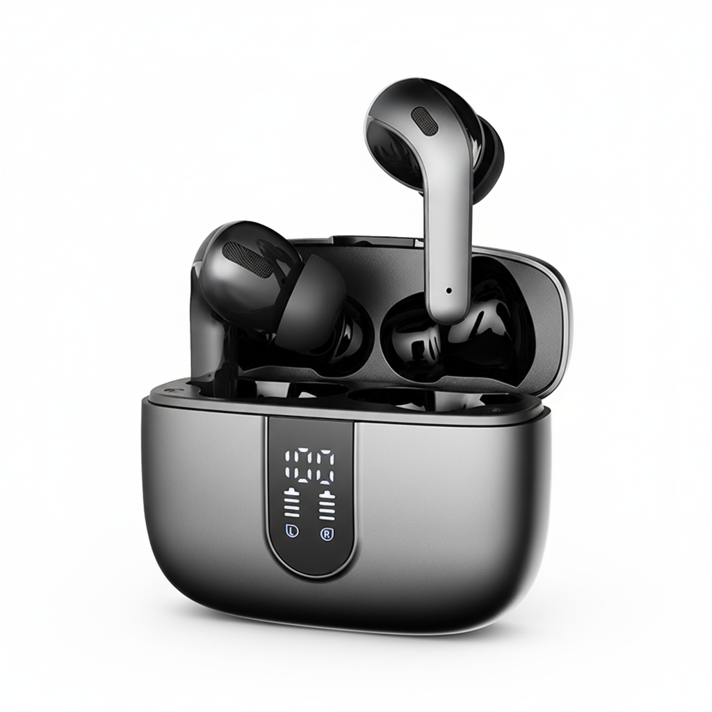 Auricolari wireless X08 TWS True Cuffie auricolari Bluetooth con cancellazione del rumore e display digitale Auricolari BT impermeabili