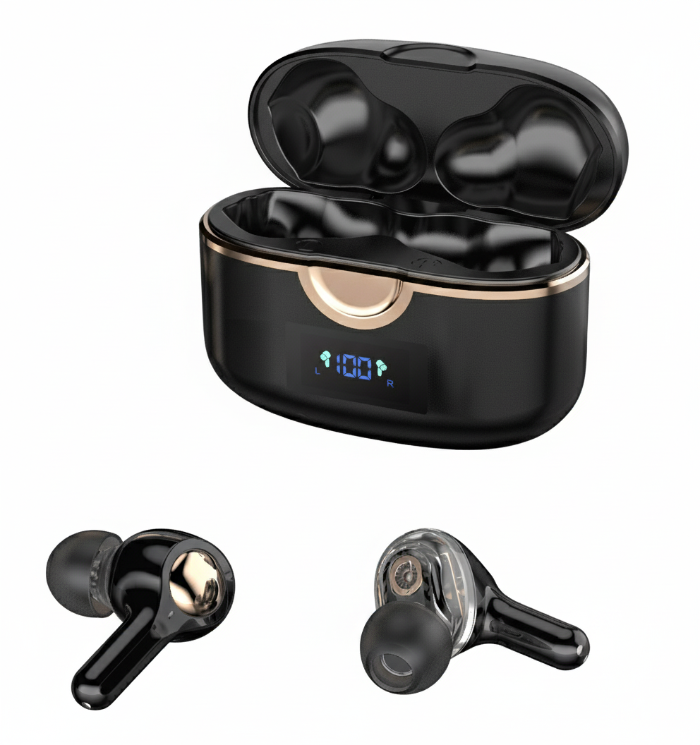 Auricolari wireless T22 TWS NFC True Stereo Cuffie MINI impermeabili Auricolari con display digitale Cuffie Bluetooth