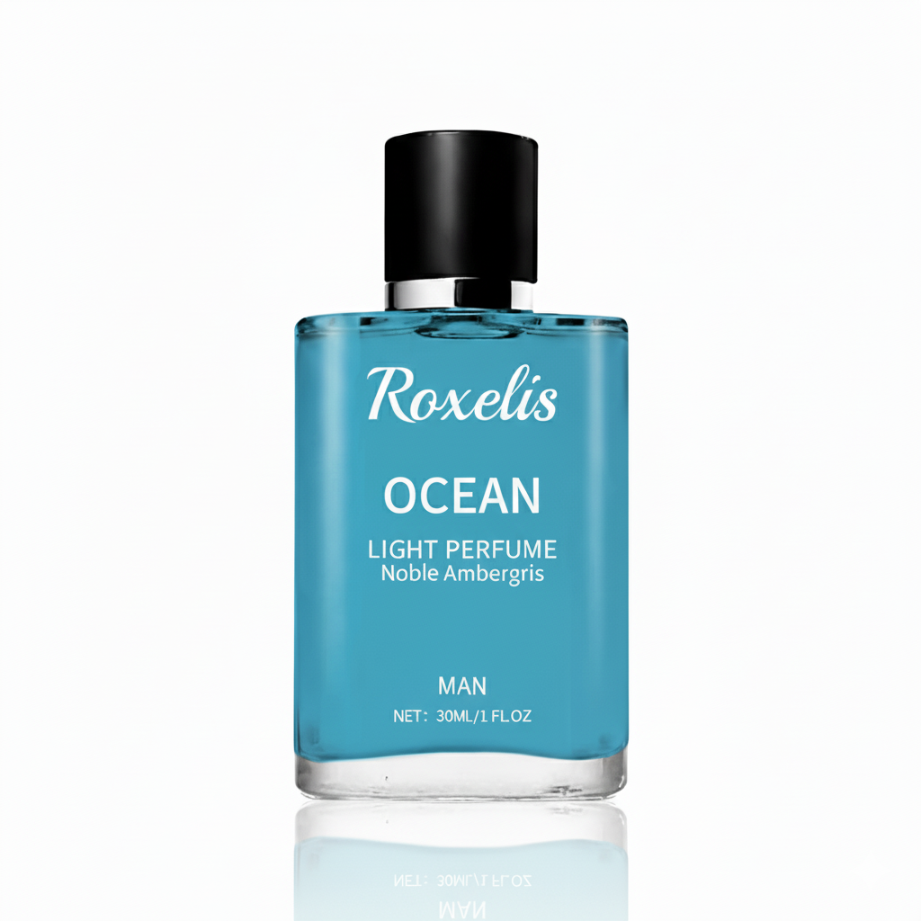 Roxelis Men's Ocean Noble Ambergris Blue Light Perfume 30ml Natural Fresh Light Fragrance Eau De Men's Perfumes - Acquisti Online