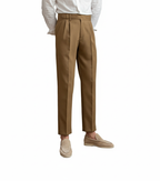 Men's Fashionable Retro Casual Niche Trendy Suit Pants Solid Color Mid Waist Loose Business Men's Casual Pants