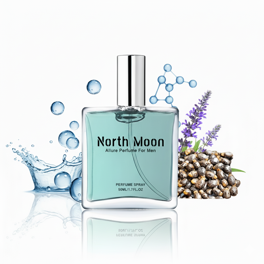 North Moon Men's Allure Perfumes 50ml Eau De Natural Fresh Long Lasting Light Fragrance Men's Niche Perfume - Acquisti Online