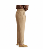 Men's Linen-cotton Blend Neapolitan High-waisted Straight Versatile Breathable Long Suit Men's Fashion Casual Pant