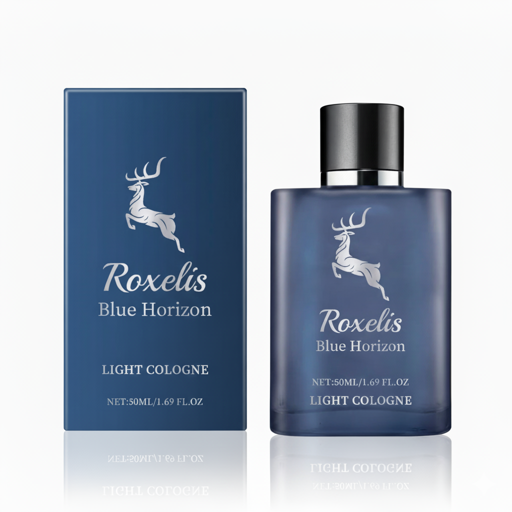 Roxelis Men's Blue Horizon Light Cologne Perfumes 50ml Eau De Fragrance Natural Fresh Long Lasting Men's Perfumes - Acquisti Online