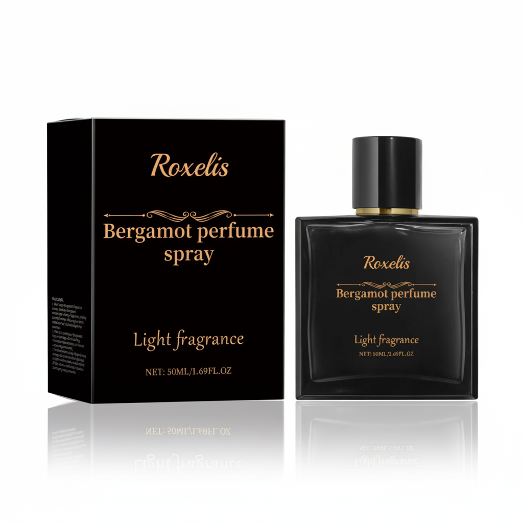 Roxelis Men's Bergamot Spray Perfumes 50ml Light Natural Fruit Fresh Fragrance Long-Lasting Portable Men's Perfume - Acquisti Online