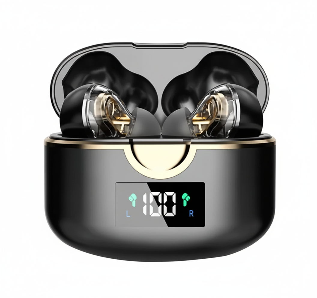 Auricolari wireless T22 TWS NFC True Stereo Cuffie MINI impermeabili Auricolari con display digitale Cuffie Bluetooth