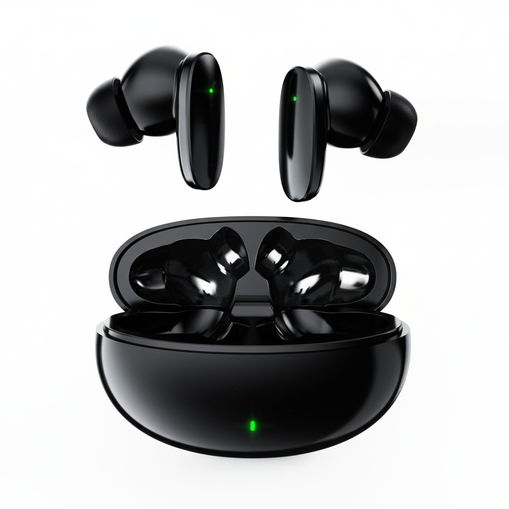 Auricolari wireless S90 True BT 5.1 TWS con controllo touch, auricolari con display LED per iOS Android iPhone