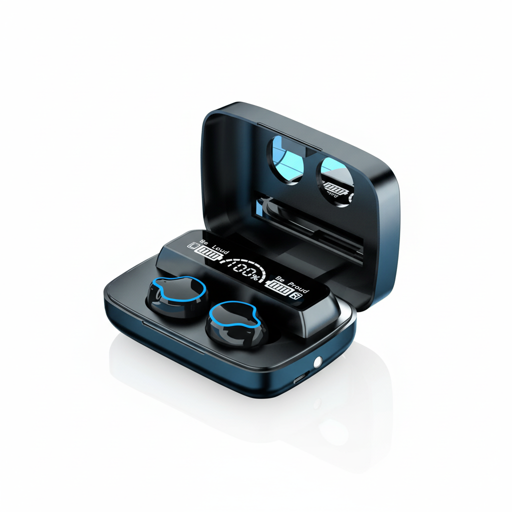 Cuffie Bluetooth wireless M9 TWS con controllo touch, auricolari in-ear impermeabili con microfono, auricolari Bluetooth