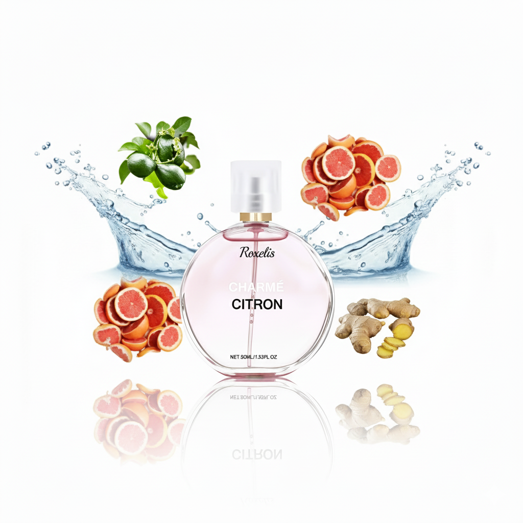 Roxelis Charme Citron Prolactin 50ml Women Perfume Fresh Light Fragrance Long Lasting Fragrance Women's Perfume - Acquisti Online