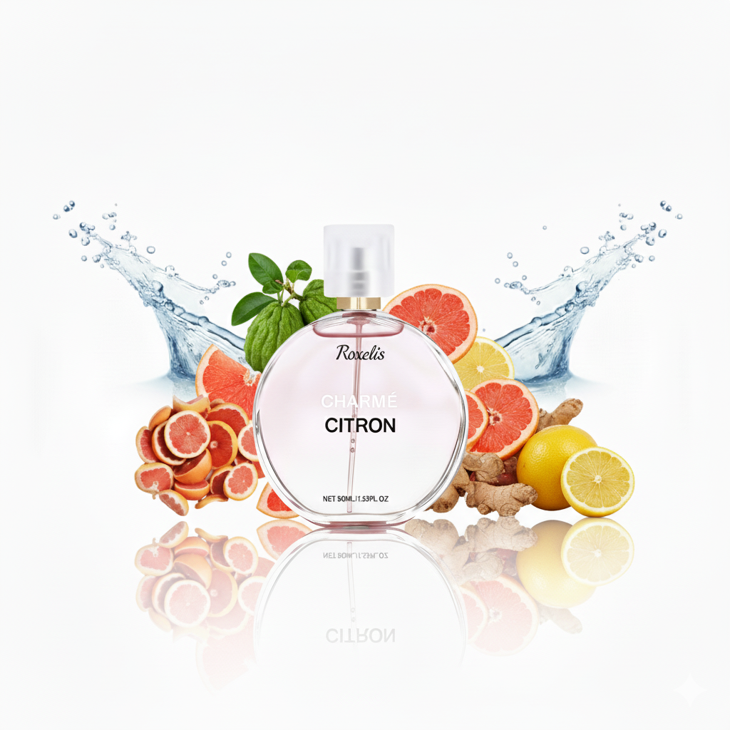 Roxelis Charme Citron Prolactin 50ml Women Perfume Fresh Light Fragrance Long Lasting Fragrance Women's Perfume - Acquisti Online
