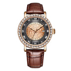 LIGE Original Women's Watch Top Luxury Fashion Watches Ladies Waterproof Leather Bracelet Quartz Woman Wristwatch - Acquisti Online